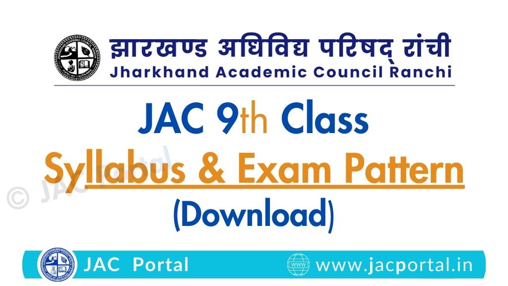 JAC 9th Syllabus 2024-25 [PDF Download]